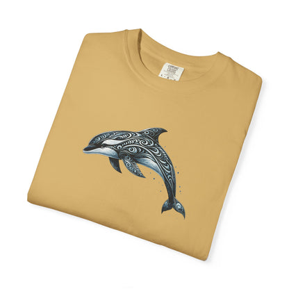 Tribal Orca Dolphin Nautical Whale Art T-shirt