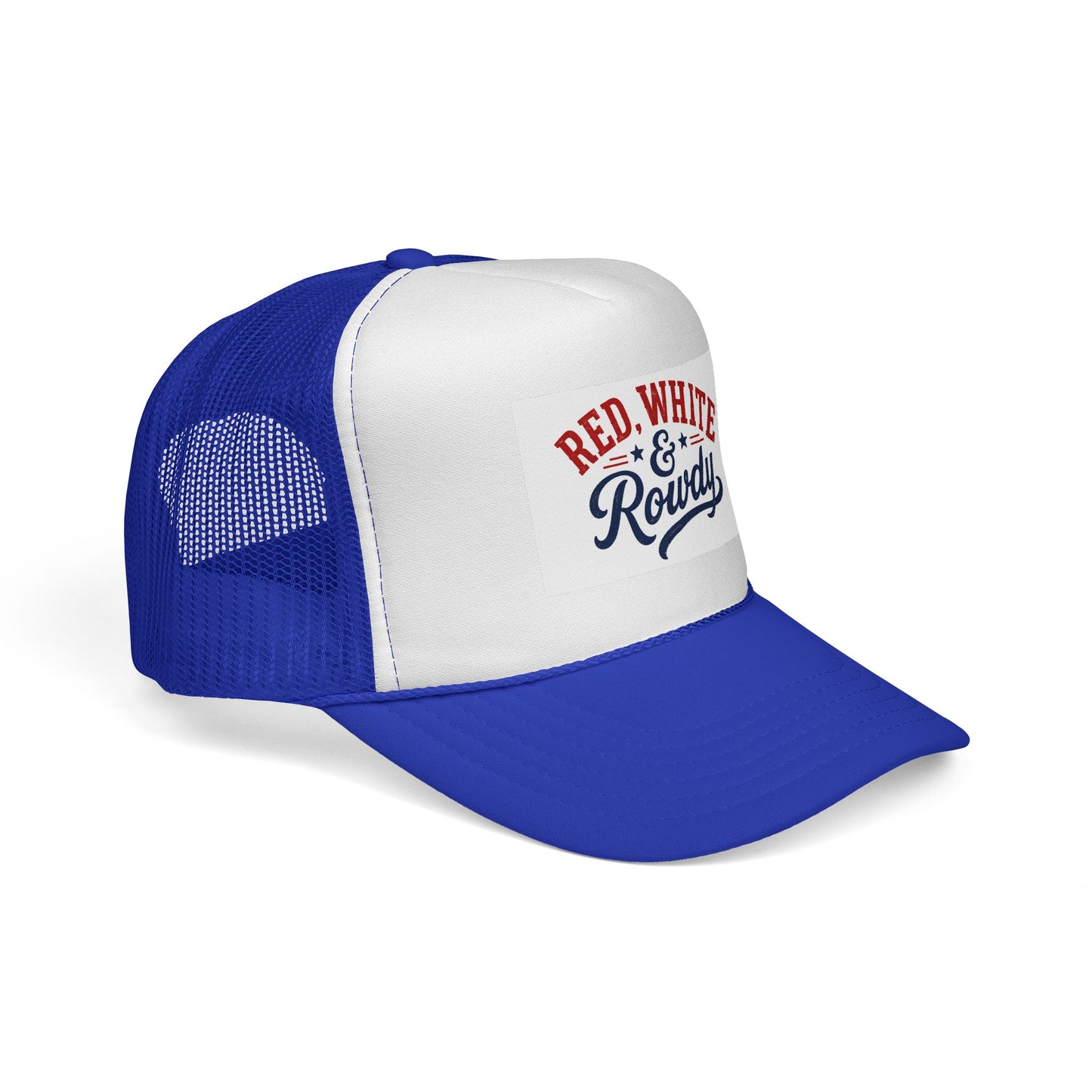 Red, White & Rowdy Trucker Cap | Patriotic Fourth of July Mesh Hat