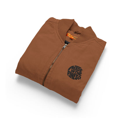 Embroidered Washed Duck Cloth Vest — Rugged Workwear Utility Vest