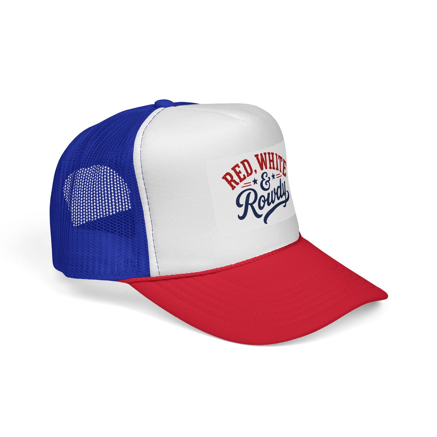 Red, White & Rowdy Trucker Cap | Patriotic Fourth of July Mesh Hat