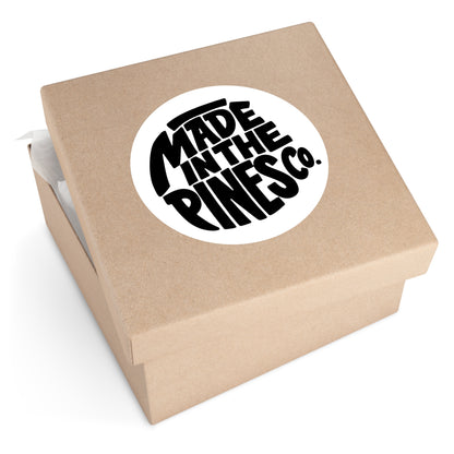 Made in the Pines round sticker | Vinyl decal