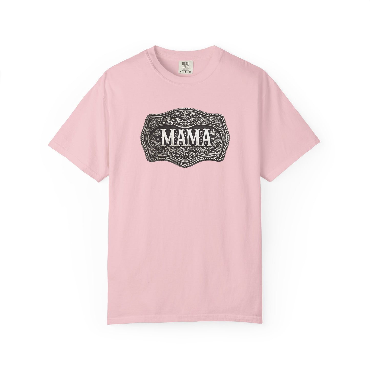 Western Belt Buckle Mama Comfort Colors T-shirt