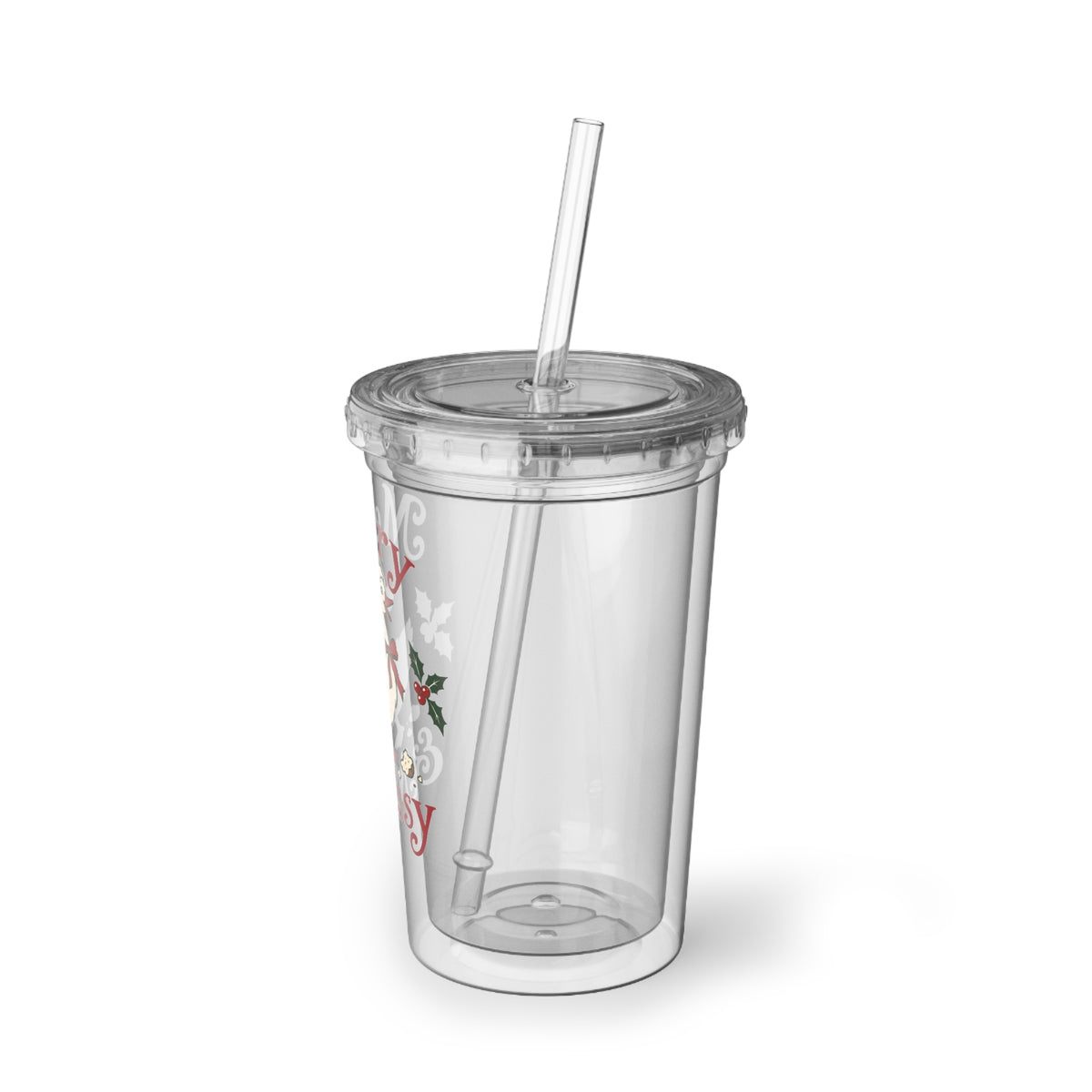 Merry & Messy Duck Acrylic Cup | Christmas Holiday Tumbler