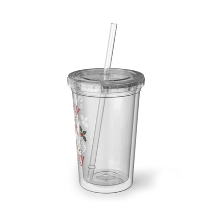 Merry & Messy Duck Acrylic Cup | Christmas Holiday Tumbler