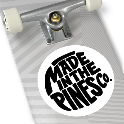 Made in the Pines round sticker | Vinyl decal