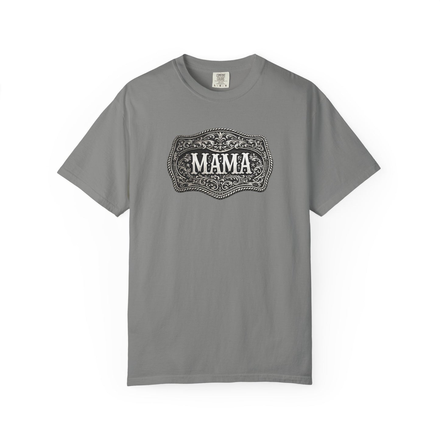 Western Belt Buckle Mama Comfort Colors T-shirt