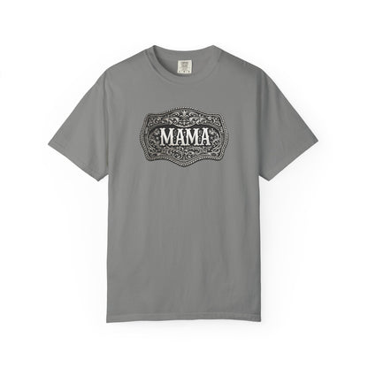 Western Belt Buckle Mama Comfort Colors T-shirt