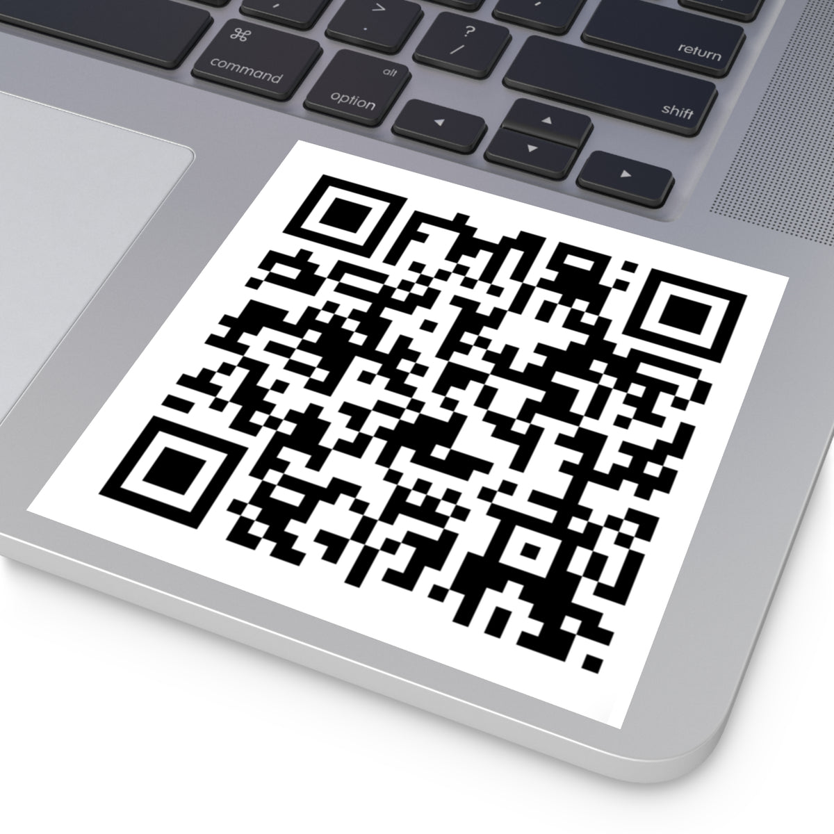 QR Code Square Sticker | Custom scannable label, Indoor Outdoor vinyl