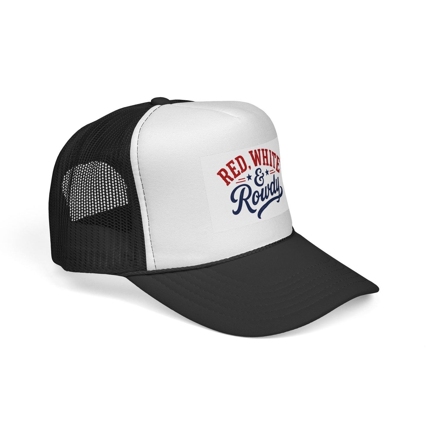 Red, White & Rowdy Trucker Cap | Patriotic Fourth of July Mesh Hat