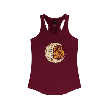 Full Moon Behavior racerback tank