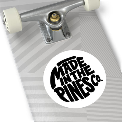 Made in the Pines round sticker | Vinyl decal