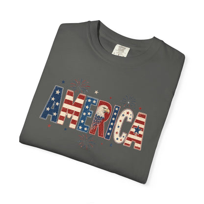 Patriotic America Flag T-shirt — 4th of July Tee
