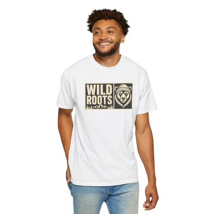 Wild Roots Bear Logo T-Shirt | Mountain Nature Outdoors, Comfort Colors