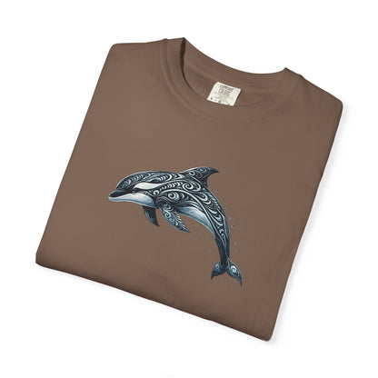 Tribal Orca Dolphin Nautical Whale Art T-shirt