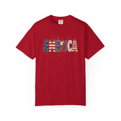 Patriotic America Flag T-shirt — 4th of July Tee