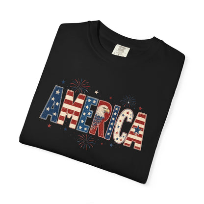 Patriotic America Flag T-shirt — 4th of July Tee