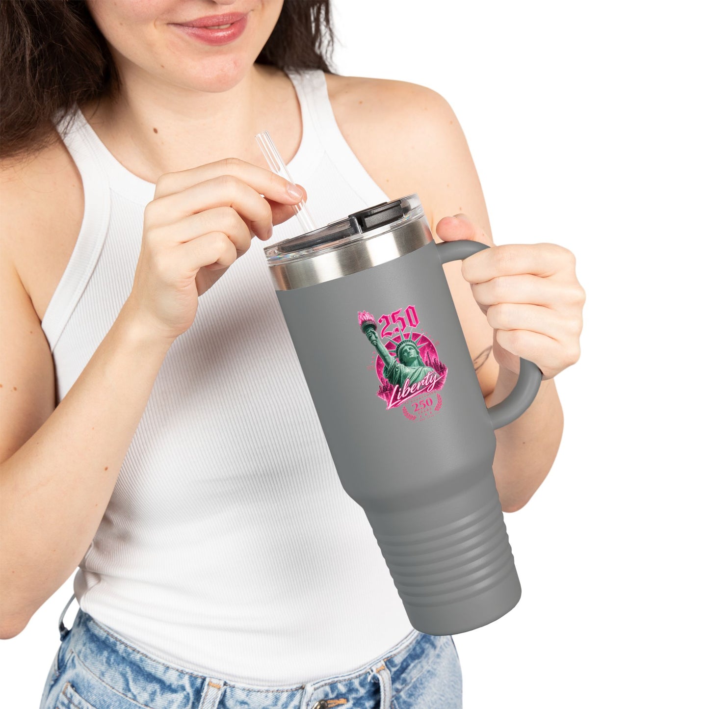 Statue of Liberty 250th Anniversary Travel Mug | 40oz Insulated Tumbler