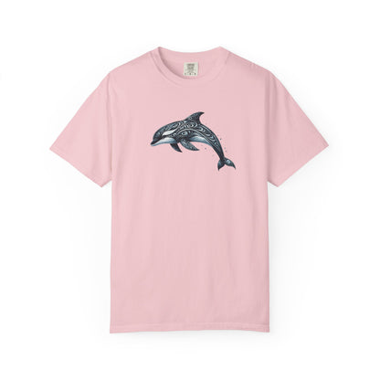 Tribal Orca Dolphin Nautical Whale Art T-shirt