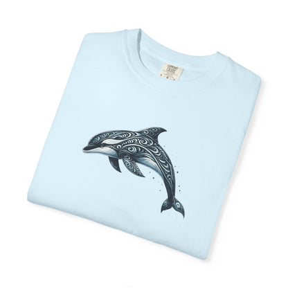 Tribal Orca Dolphin Nautical Whale Art T-shirt