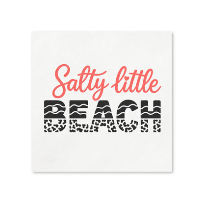 Salty Little Beach Napkins Napkins | Coastal Party Cocktail Napkins