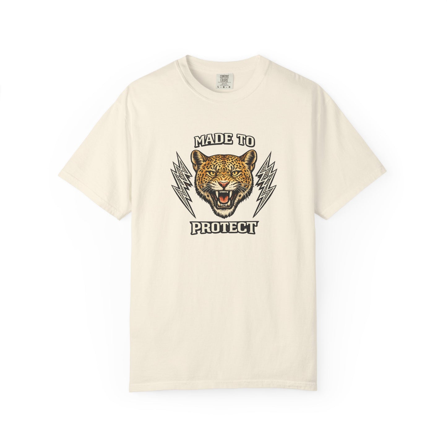 Made To Protect Jaguar Head Vintage Lightning T-Shirt