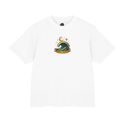 Wave Rider Surf Skeleton Tee — Retro Night Surf Graphic T-Shirt