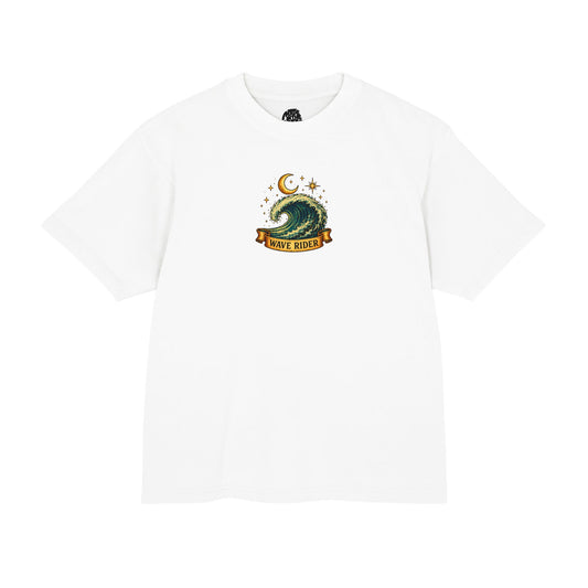 Wave Rider Surf T‑Shirt — Night Surfing Vintage Graphic Tee