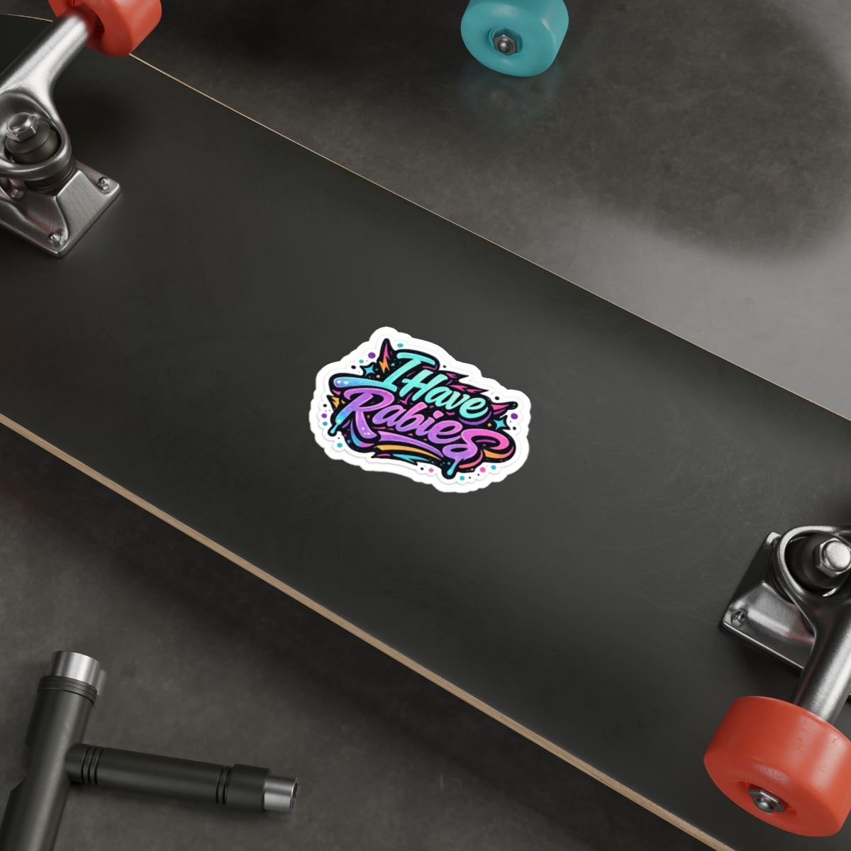 Rabies Graffiti Die Cut Stickers | Indoor Outdoor Sticker