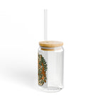 16oz Sipper Glass – 'Taking a Leaf of Absence' Retro Nature Design