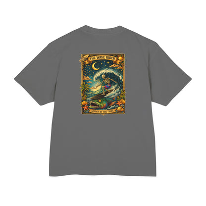 Wave Rider Surf Skeleton Tee — Retro Night Surf Graphic T-Shirt