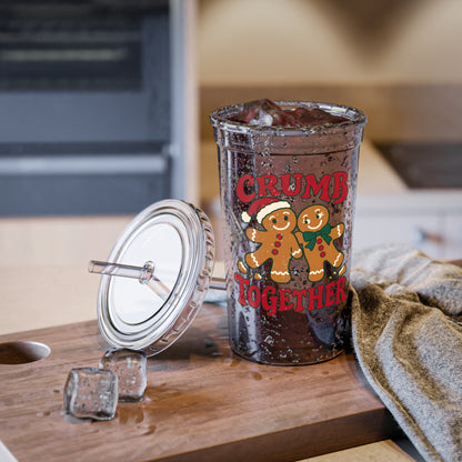 Crumb Together Gingerbread Couple Acrylic Cup | Holiday Christmas Tumbler