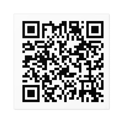 QR Code Square Sticker | Custom scannable label, Indoor Outdoor vinyl