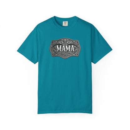 Western Belt Buckle Mama Comfort Colors T-shirt