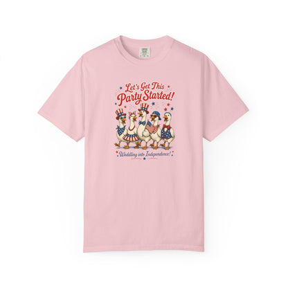 Let's Get This Party Started Ducks T-shirt | 4th of July Patriotic Tee