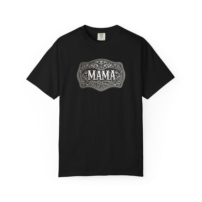 Western Belt Buckle Mama Comfort Colors T-shirt