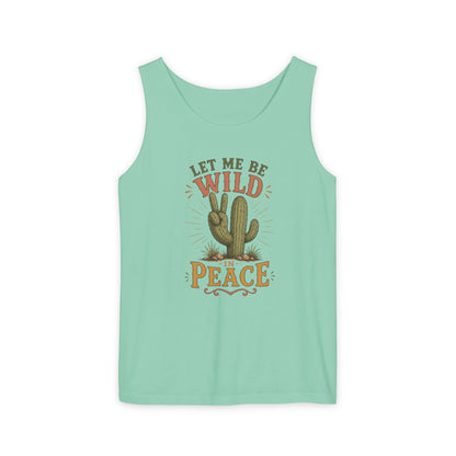 Let Me Be Wild in Peace Cactus Tank Top