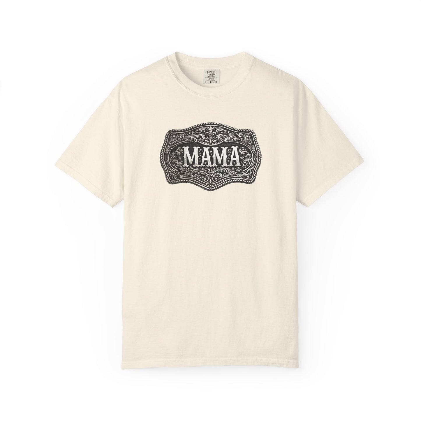 Western Belt Buckle Mama Comfort Colors T-shirt