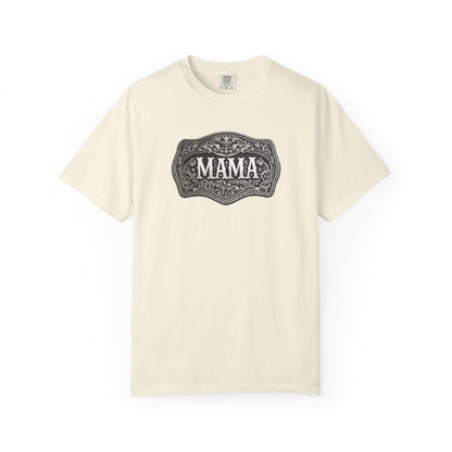Western Belt Buckle Mama Comfort Colors T-shirt