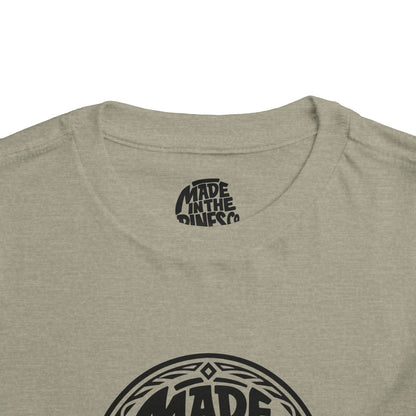 Made in the Pines Toddler Tee — Pine Tree Badge Shirt