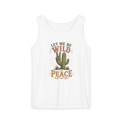 Let Me Be Wild in Peace Cactus Tank Top