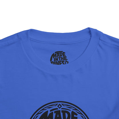 Made in the Pines Toddler Tee — Pine Tree Badge Shirt