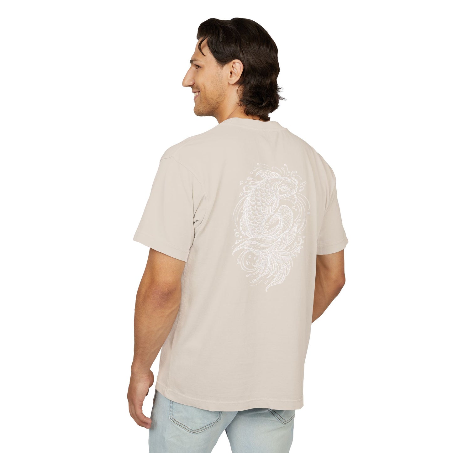 Minimal Japanese Kanji Koi Fish T-Shirt