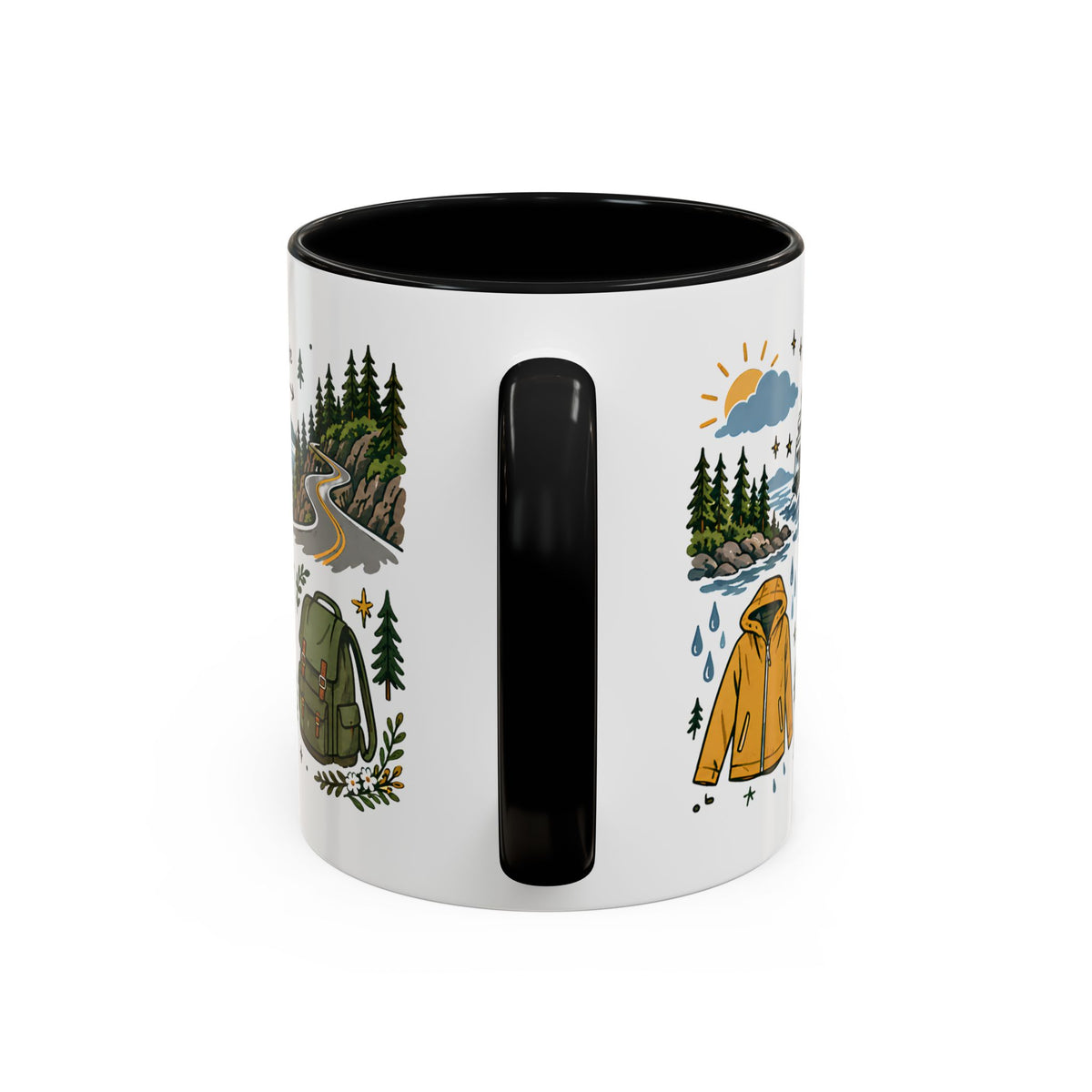 PNW Weekend Accent Coffee Mug — Pacific Northwest Adventure Travel Design (11/15 oz)