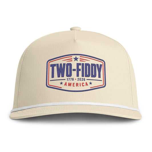 Two-Fiddy America Logo Sunwashed Rope Cap | Vintage Flag Hat