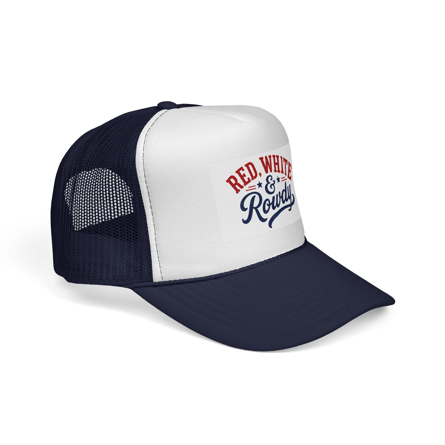 Red, White & Rowdy Trucker Cap | Patriotic Fourth of July Mesh Hat