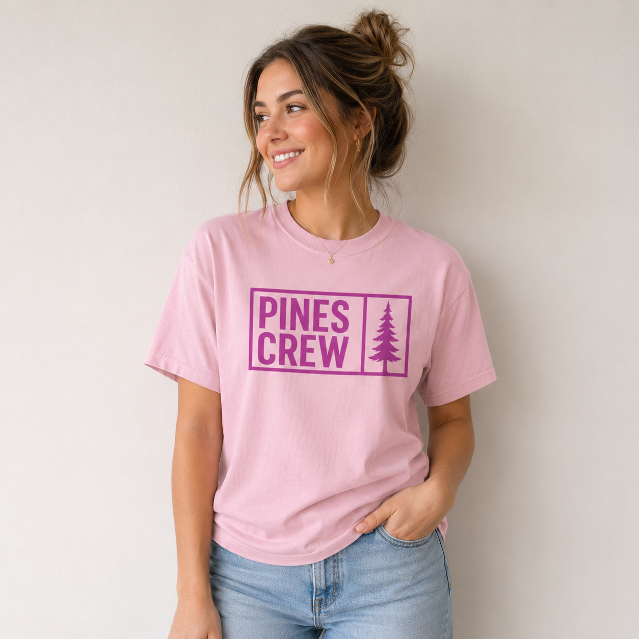 Pines Crew Pine Tree Graphic Tee