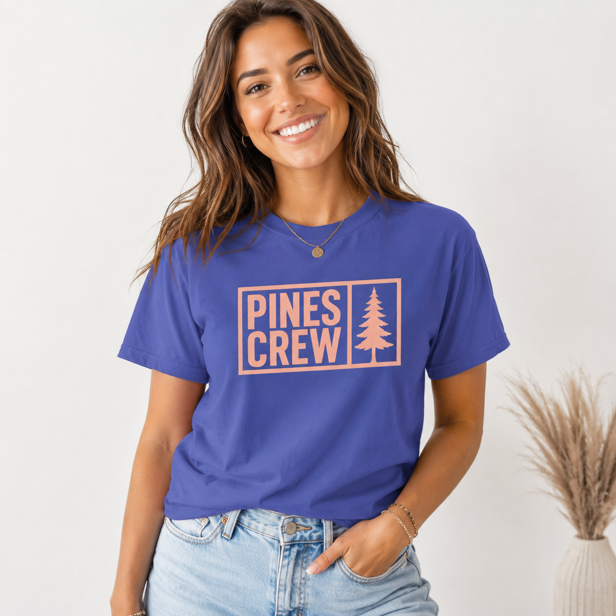 Pines Crew Pine Tree Graphic Tee