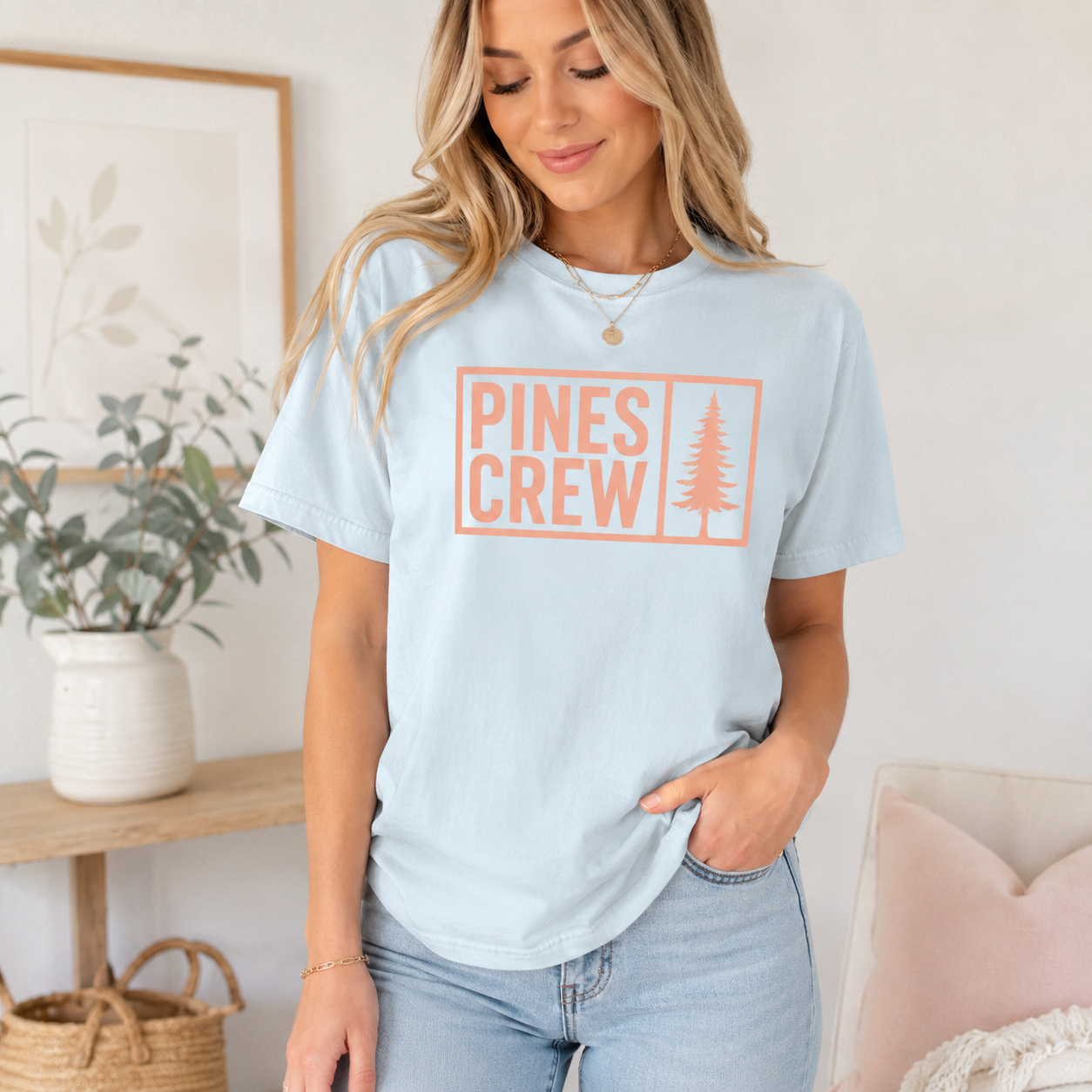 Pines Crew Pine Tree Graphic Tee