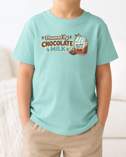 Powered by Chocolate Milk Toddler Tee