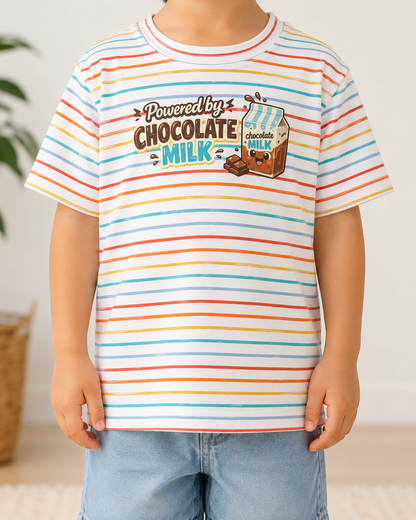 Powered by Chocolate Milk Toddler Tee
